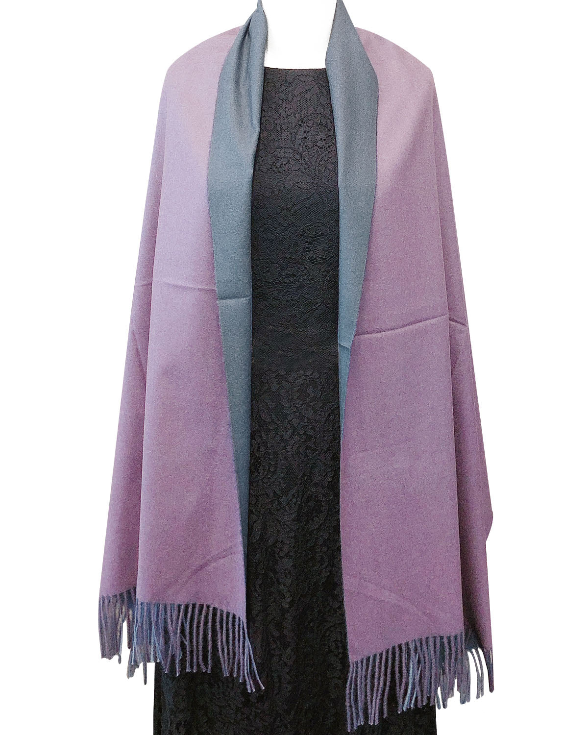 Wrapables Soft Cashmere-Feeling Lightweight Scarf, Large Two-Tone Warm Scarf Wrap Shawl for Winter