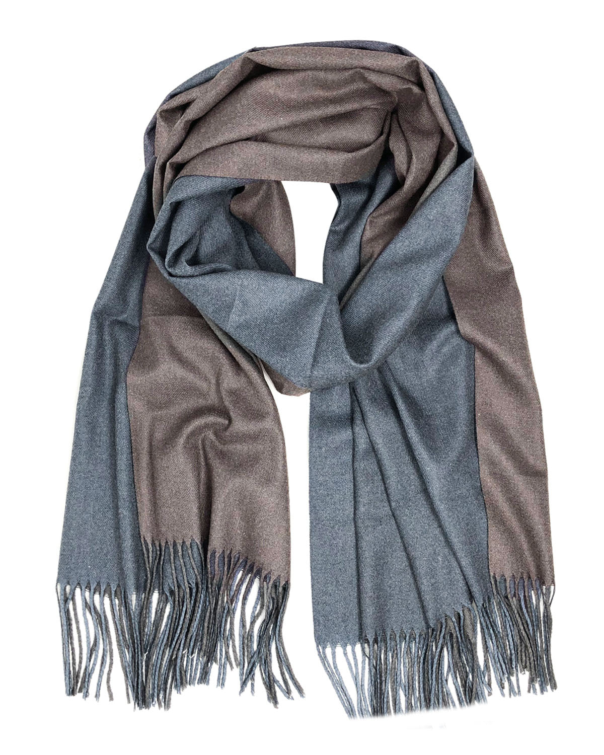 Wrapables Soft Cashmere-Feeling Lightweight Scarf, Large Two-Tone Warm Scarf Wrap Shawl for Winter