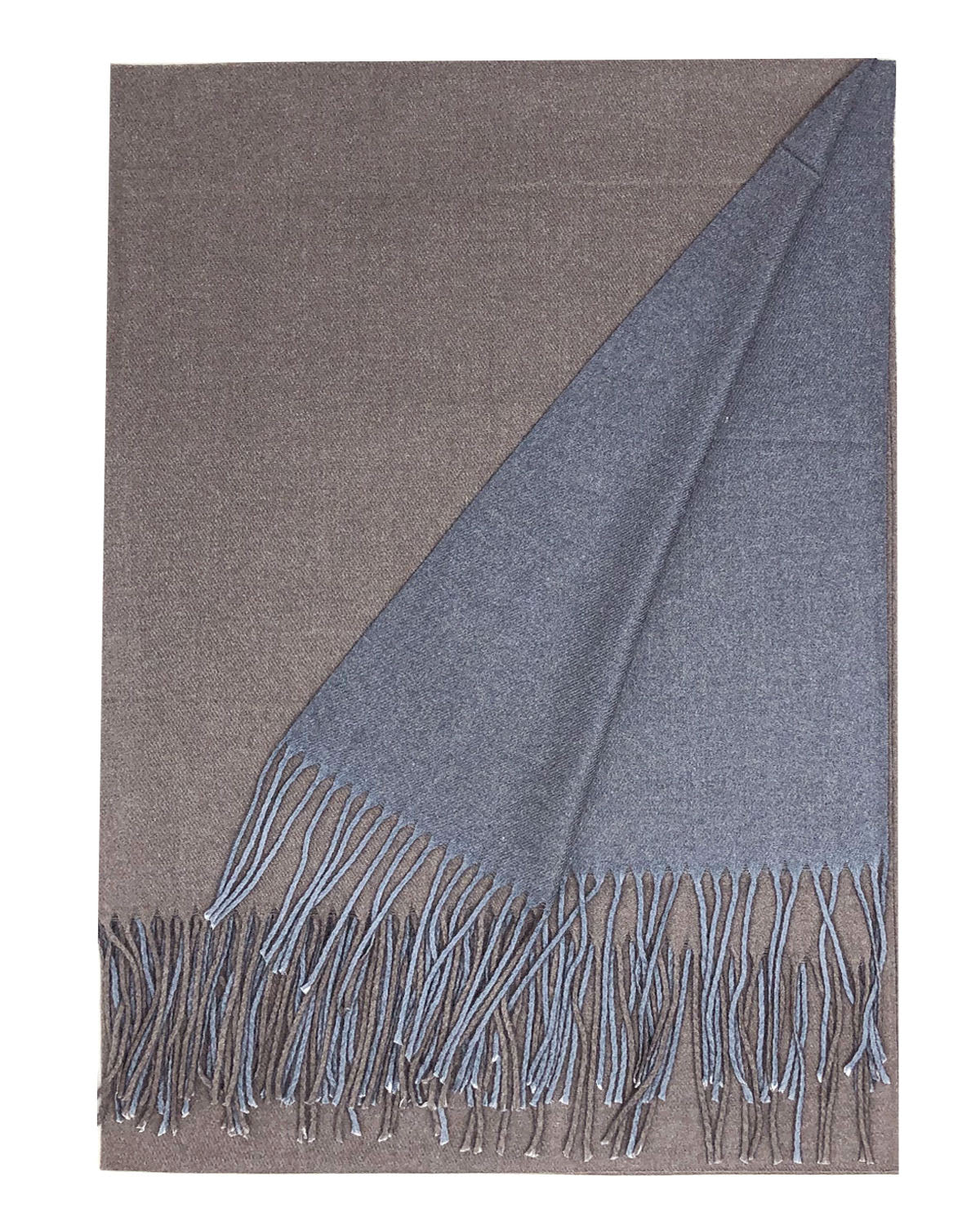 Wrapables Soft Cashmere-Feeling Lightweight Scarf, Large Two-Tone Warm Scarf Wrap Shawl for Winter
