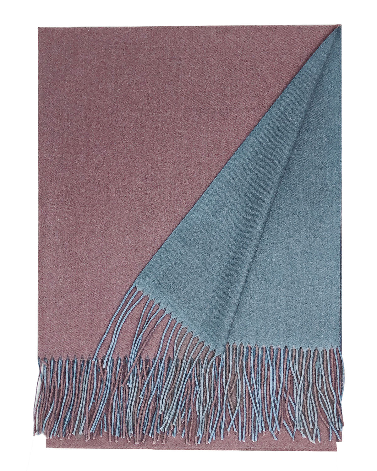 Wrapables Soft Cashmere-Feeling Lightweight Scarf, Large Two-Tone Warm Scarf Wrap Shawl for Winter