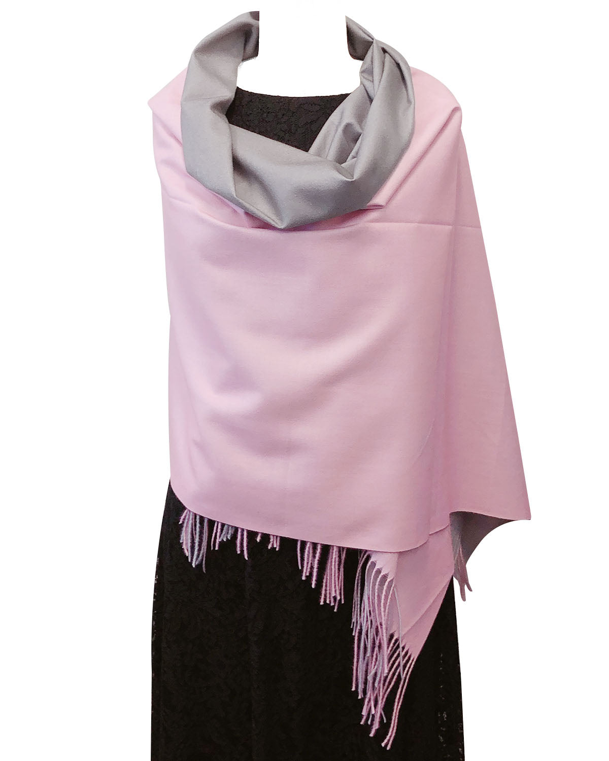 Wrapables Soft Cashmere-Feeling Lightweight Scarf, Large Two-Tone Warm Scarf Wrap Shawl for Winter