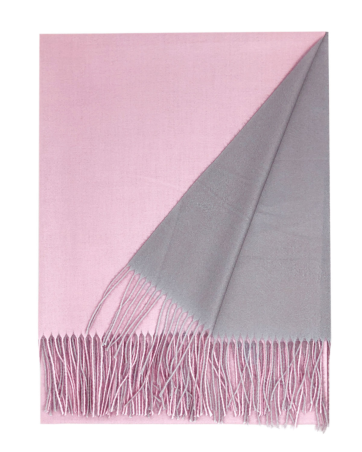 Wrapables Soft Cashmere-Feeling Lightweight Scarf, Large Two-Tone Warm Scarf Wrap Shawl for Winter