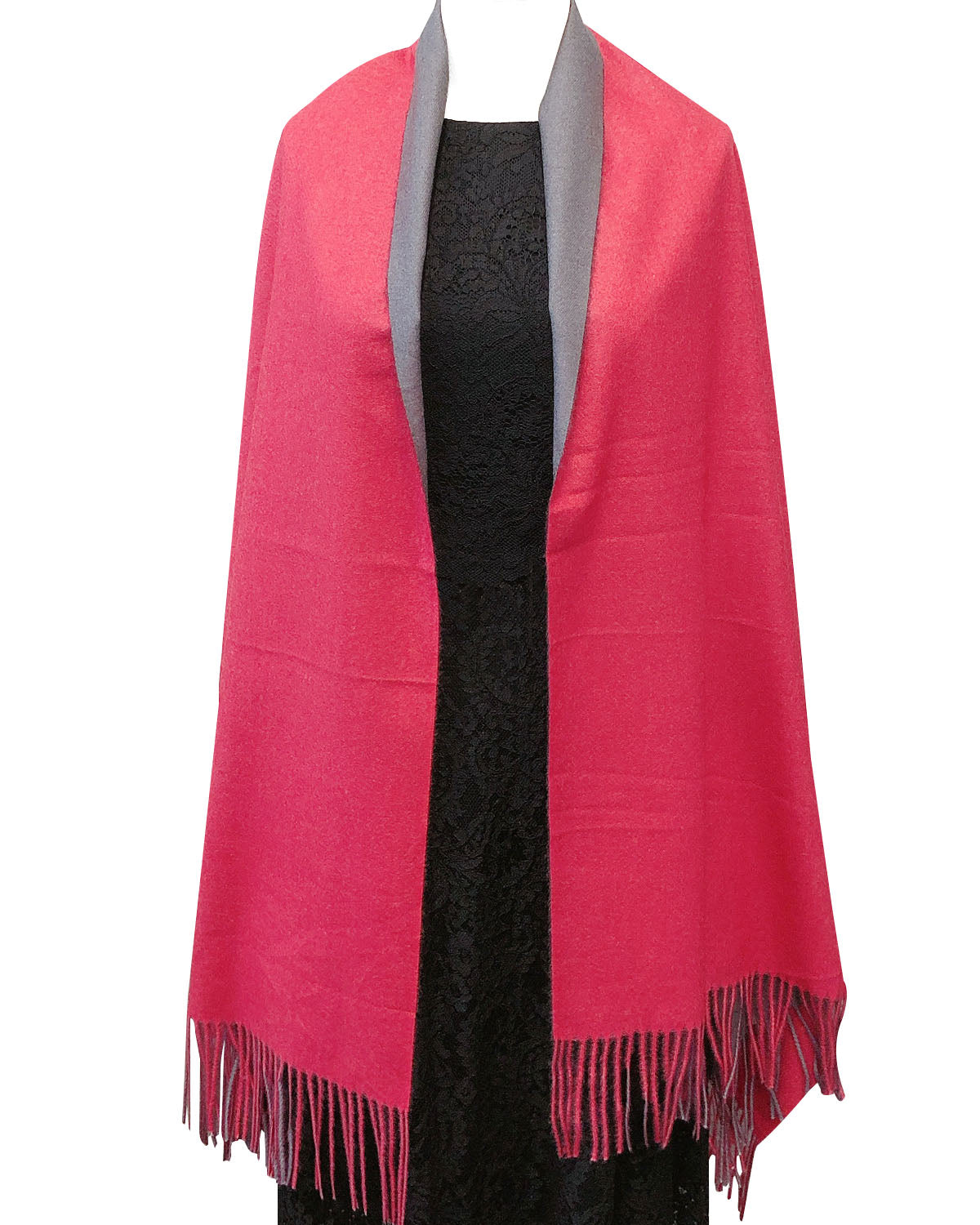 Wrapables Soft Cashmere-Feeling Lightweight Scarf, Large Two-Tone Warm Scarf Wrap Shawl for Winter