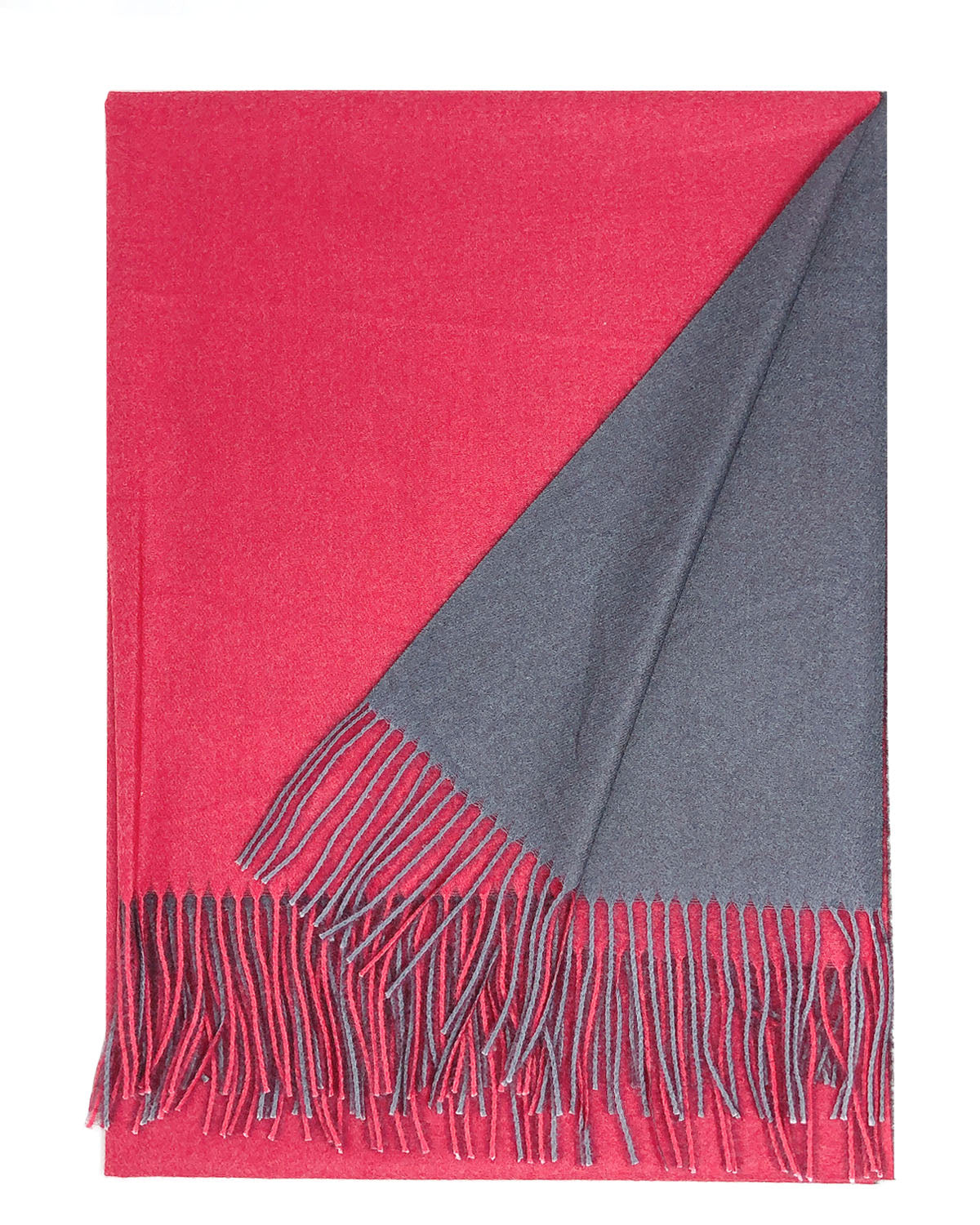 Wrapables Soft Cashmere-Feeling Lightweight Scarf, Large Two-Tone Warm Scarf Wrap Shawl for Winter