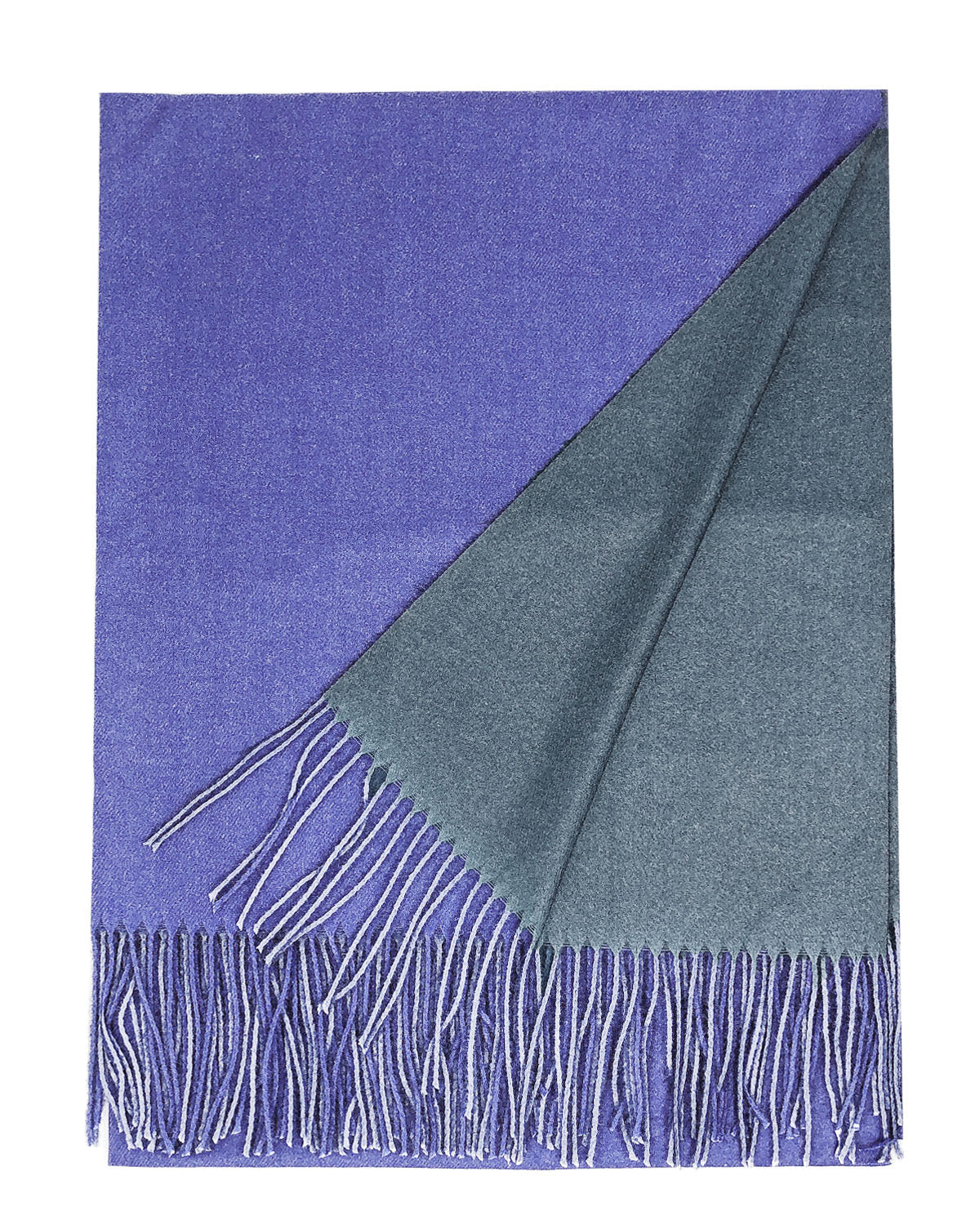 Wrapables Soft Cashmere-Feeling Lightweight Scarf, Large Two-Tone Warm Scarf Wrap Shawl for Winter