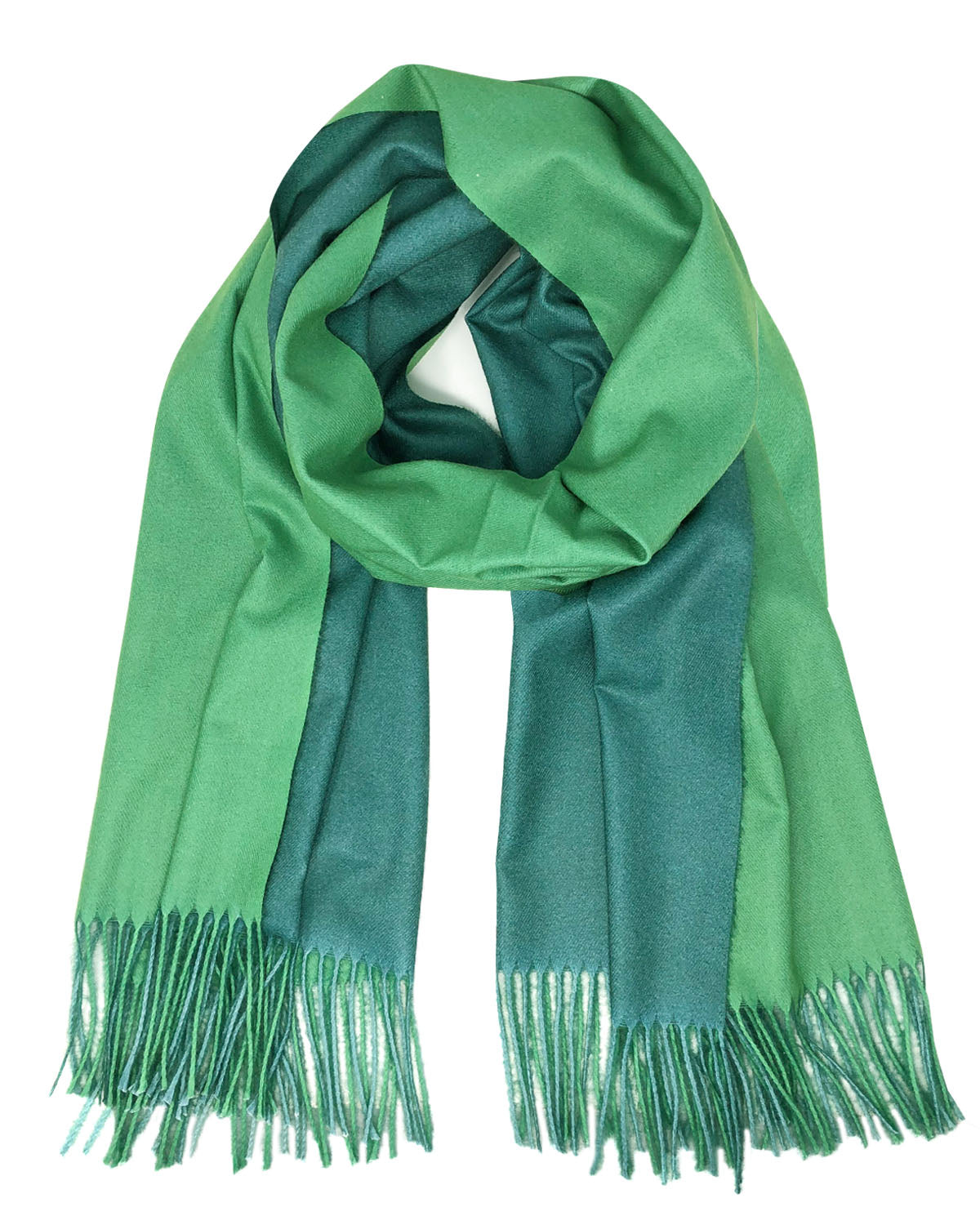 Wrapables Soft Cashmere-Feeling Lightweight Scarf, Large Two-Tone Warm Scarf Wrap Shawl for Winter