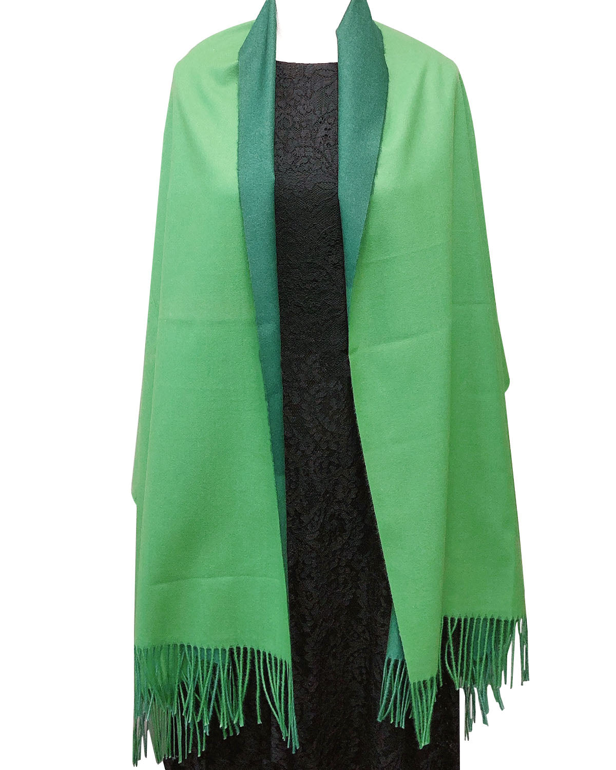 Wrapables Soft Cashmere-Feeling Lightweight Scarf, Large Two-Tone Warm Scarf Wrap Shawl for Winter