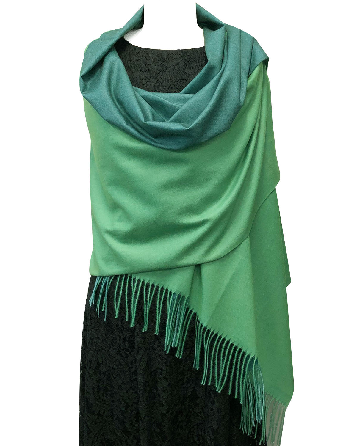 Wrapables Soft Cashmere-Feeling Lightweight Scarf, Large Two-Tone Warm Scarf Wrap Shawl for Winter