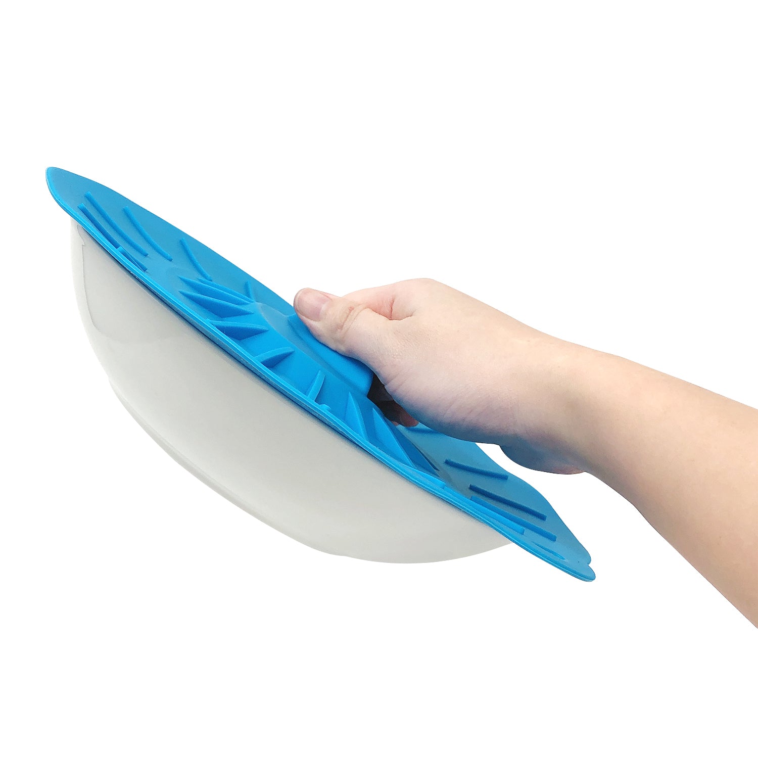 Wrapables Reusable Silicone Suction Bowl Lids, Food Storage Covers for Bowls, Pots, Pans, Mugs (Set of 5)