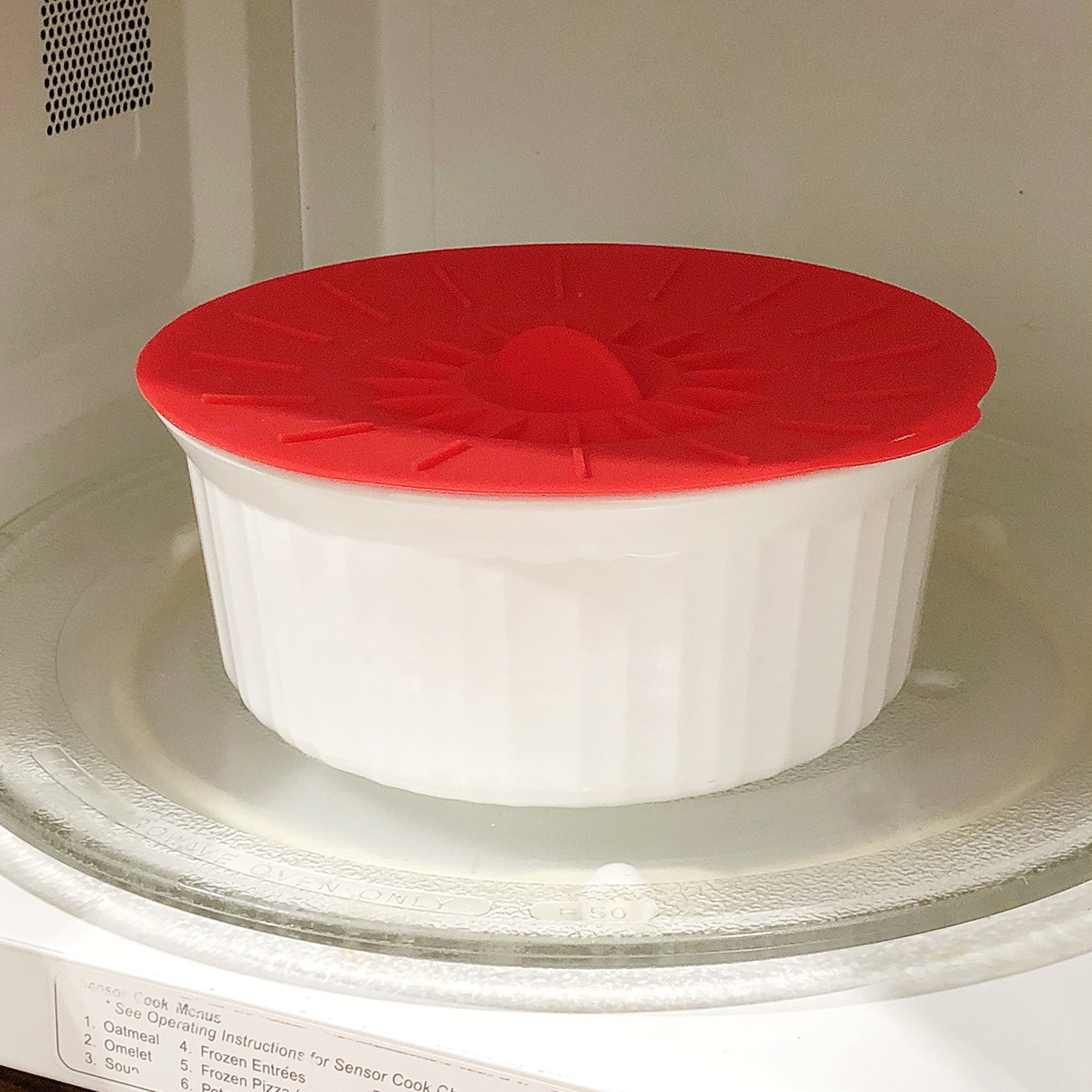 Wrapables Reusable Silicone Suction Bowl Lids, Food Storage Covers for Bowls, Pots, Pans, Mugs (Set of 5)