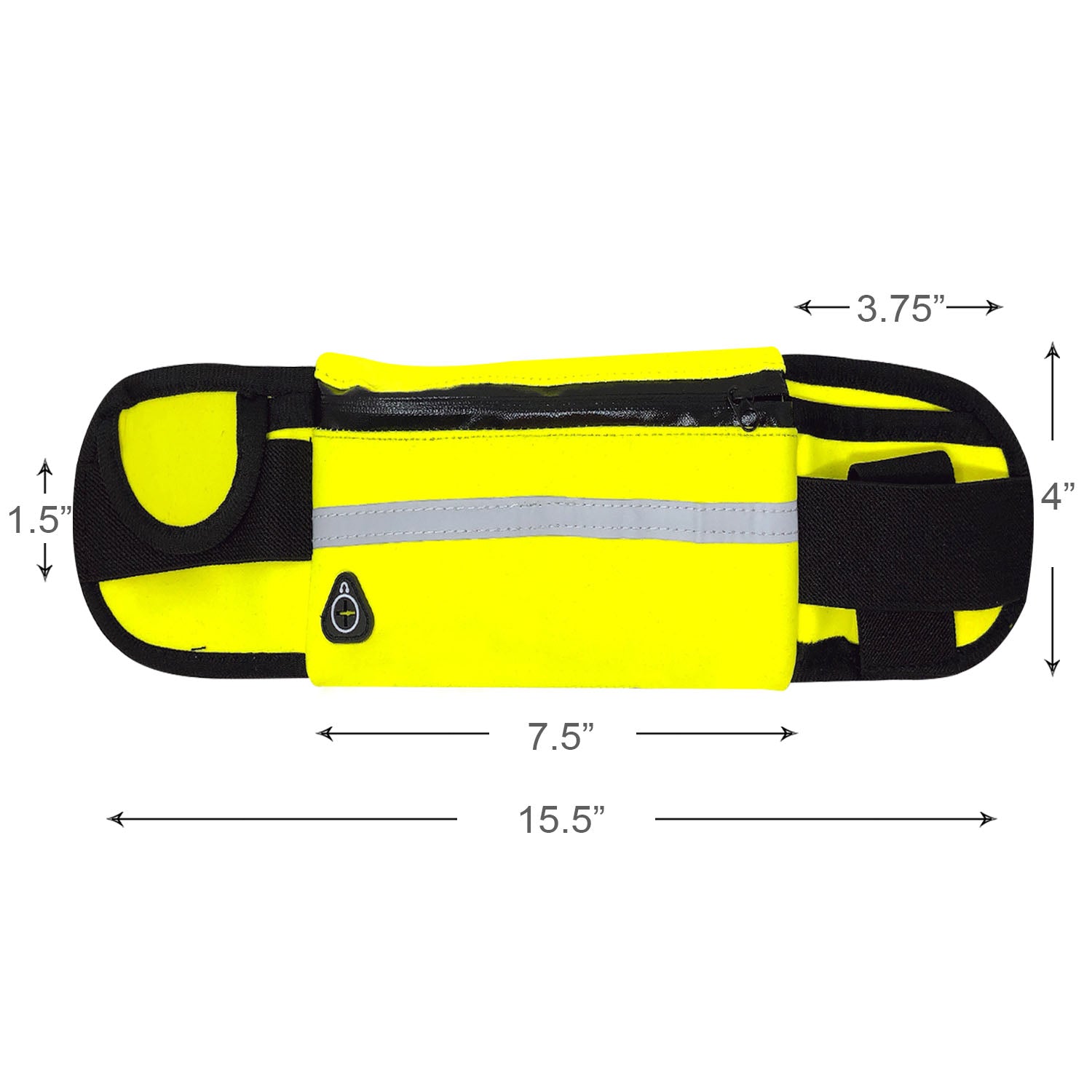 Wrapables Adjustable Neoprene Running Belt, Waterproof Fanny Pack, Workout Pouch for Running Jogging Hiking