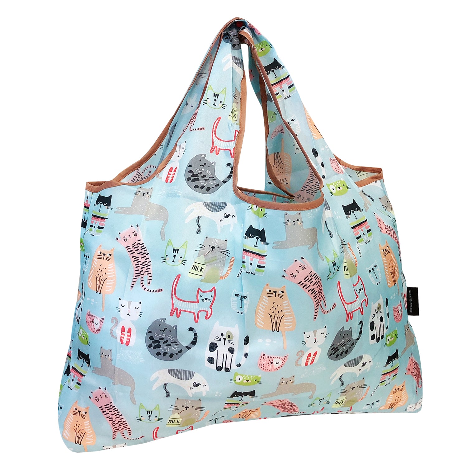 Wrapables Eco-Friendly Large Nylon Reusable Shopping Bags (Set of 3)