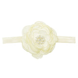 Wrapables Floral Headband Bridal Wreath Crown, Cream
