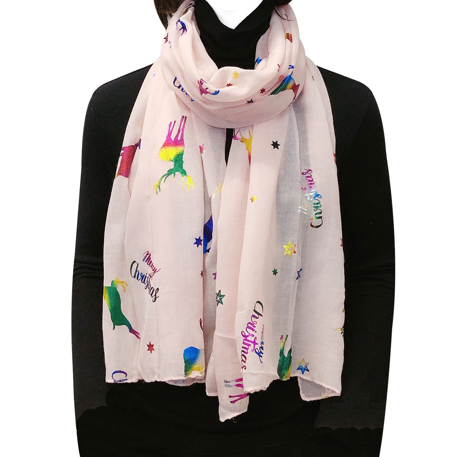 Wrapables Lightweight Winter Holiday Christmas Scarf