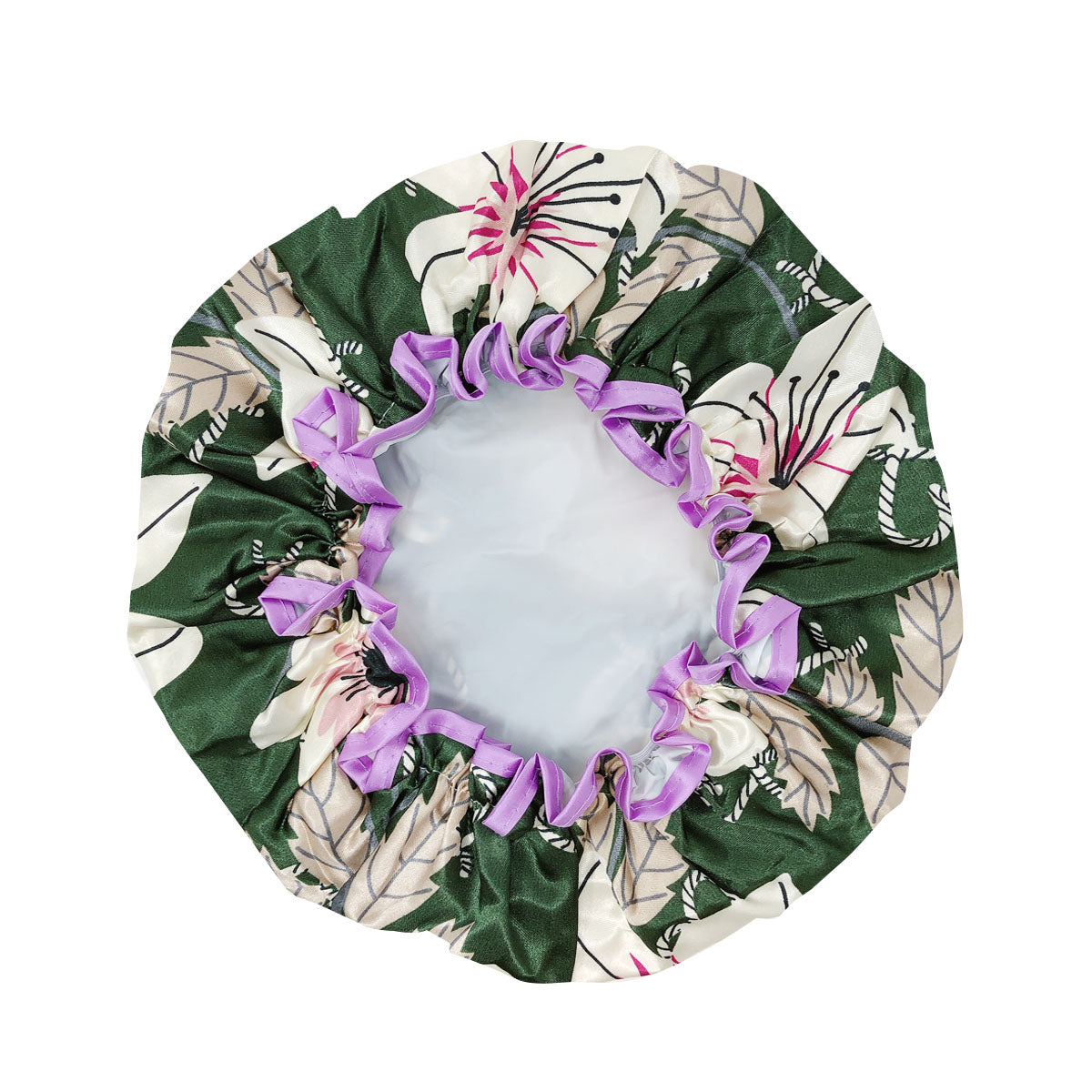 Wrapables Reusable Women's Waterproof Shower Caps for Long Hair