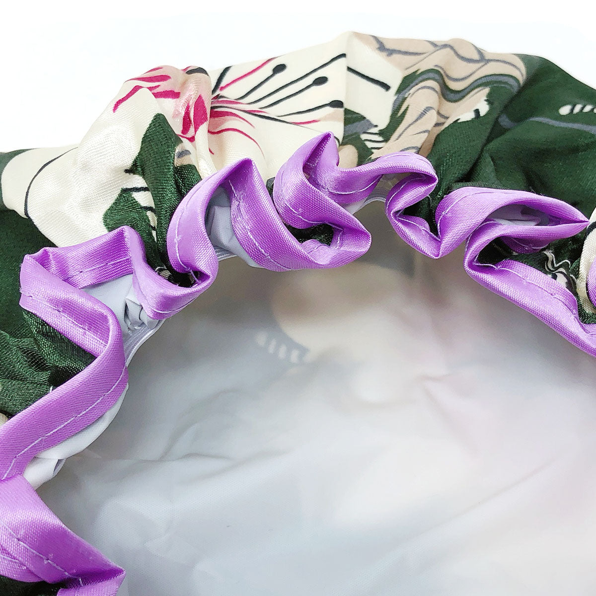 Wrapables Reusable Women's Waterproof Shower Caps for Long Hair