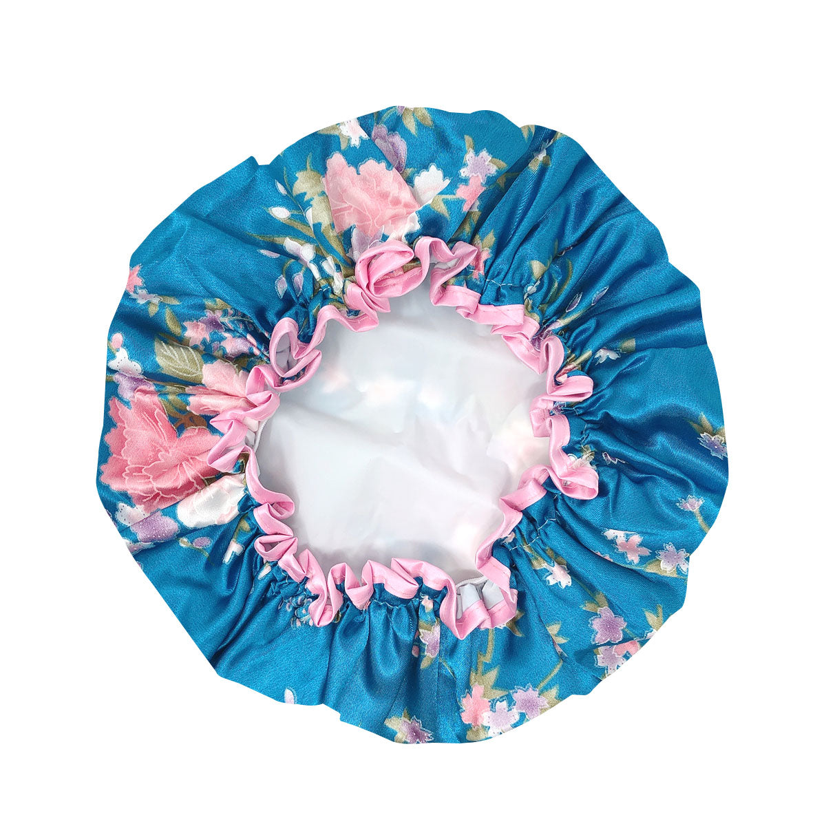 Wrapables Reusable Women's Waterproof Shower Caps for Long Hair