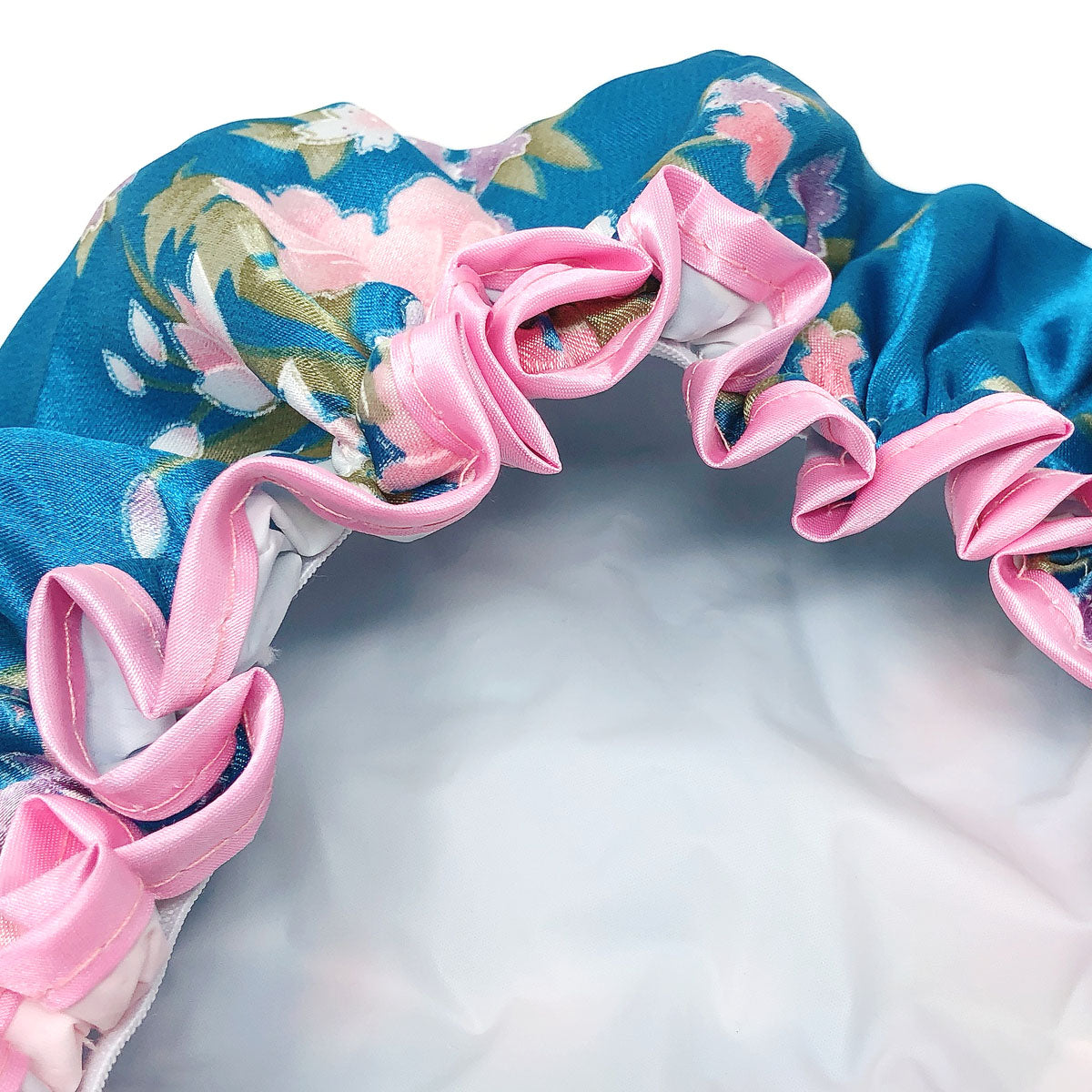 Wrapables Reusable Women's Waterproof Shower Caps for Long Hair