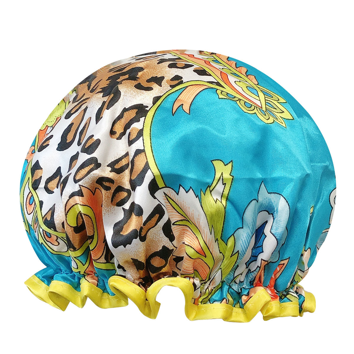 Wrapables Reusable Women's Waterproof Shower Caps for Long Hair