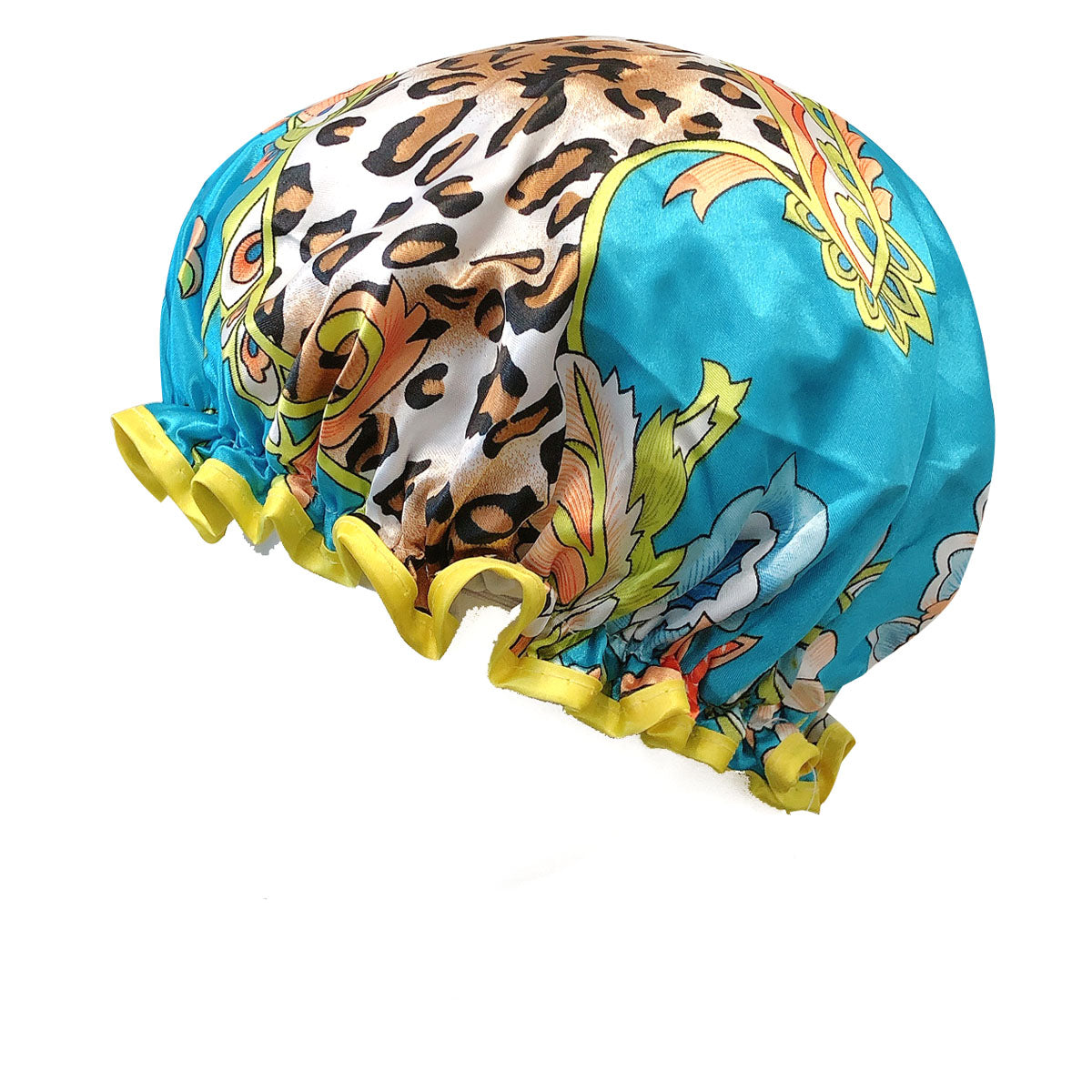 Wrapables Reusable Women's Waterproof Shower Caps for Long Hair