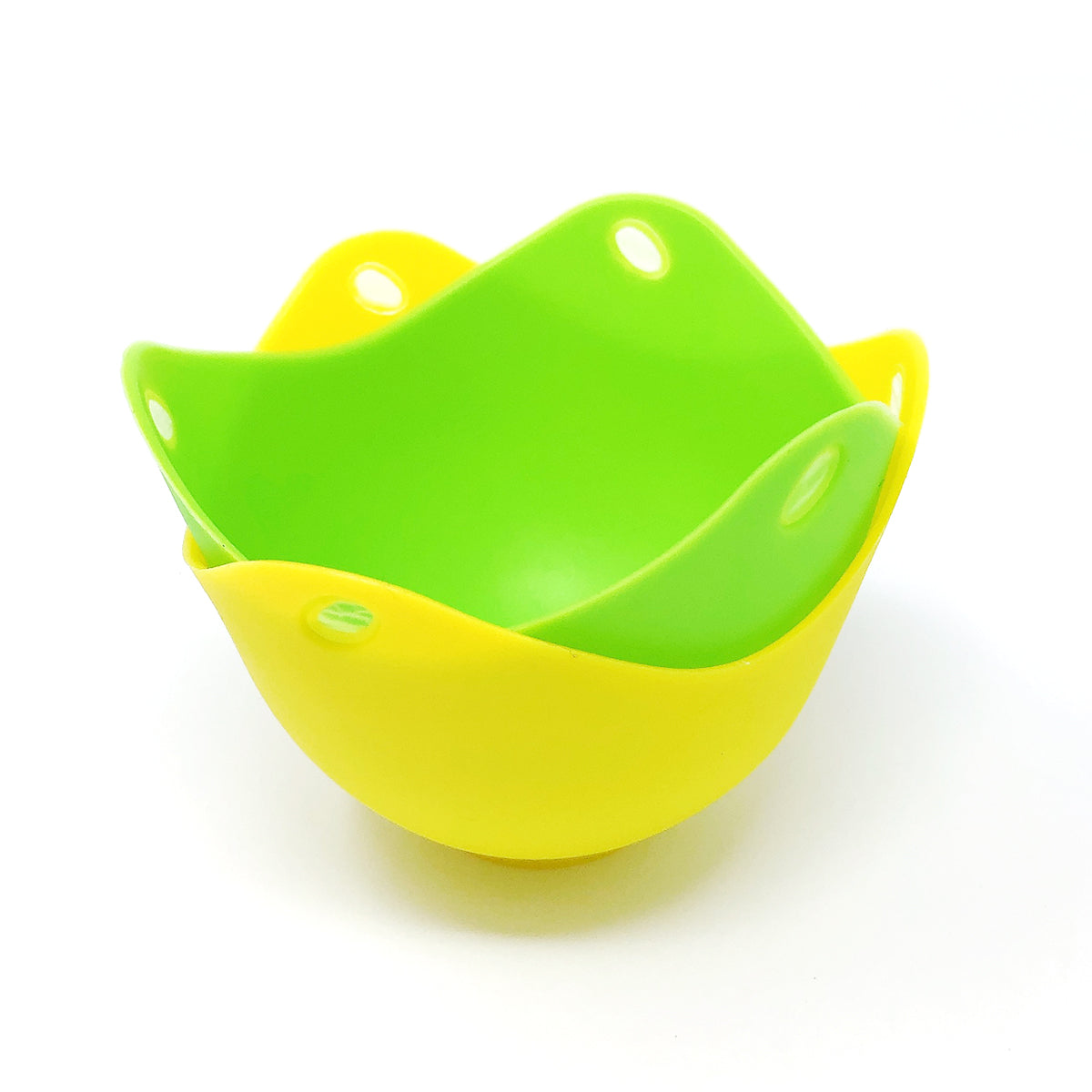 Wrapables Silicone Non-stick Egg Poachers, Poached Egg Cups for Steaming Microwaving Boiling