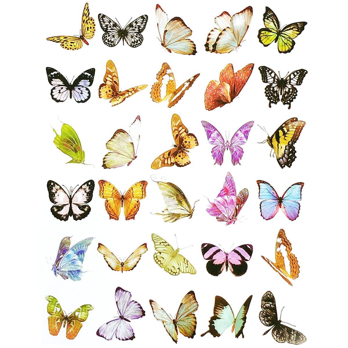 Wrapables Decorative Scrapbooking Washi Stickers, DIY Crafts for Stationery, Diary, Card Making (60 pcs)