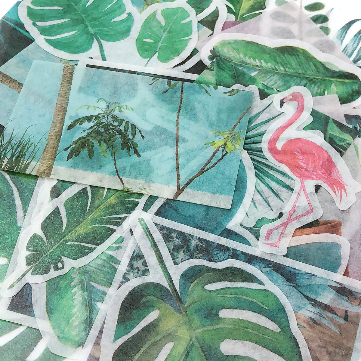 Wrapables Decorative Scrapbooking Washi Stickers, DIY Crafts for Stationery, Diary, Card Making (60 pcs)