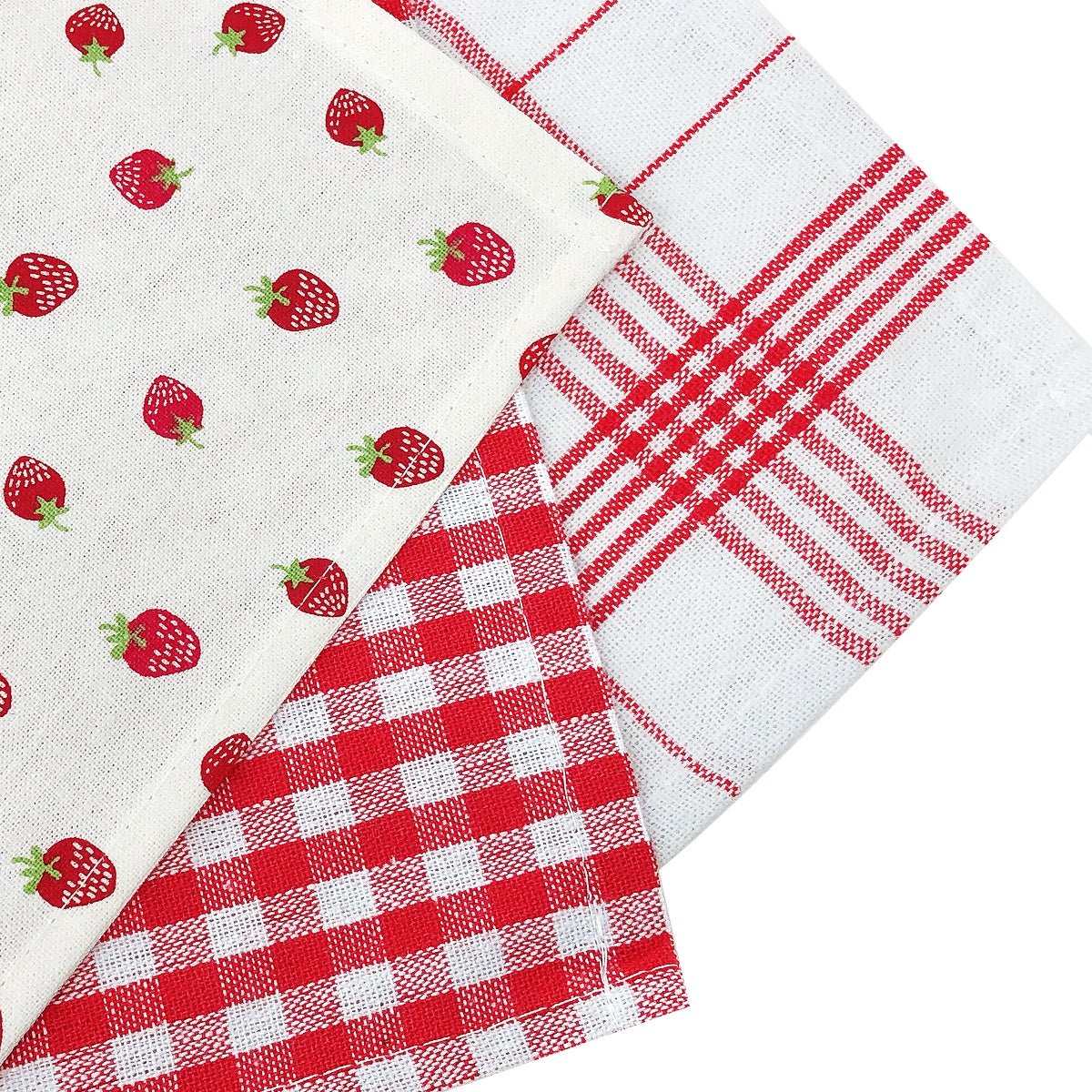Wrapables 100% Cotton Kitchen Dish Towels (Set of 3)