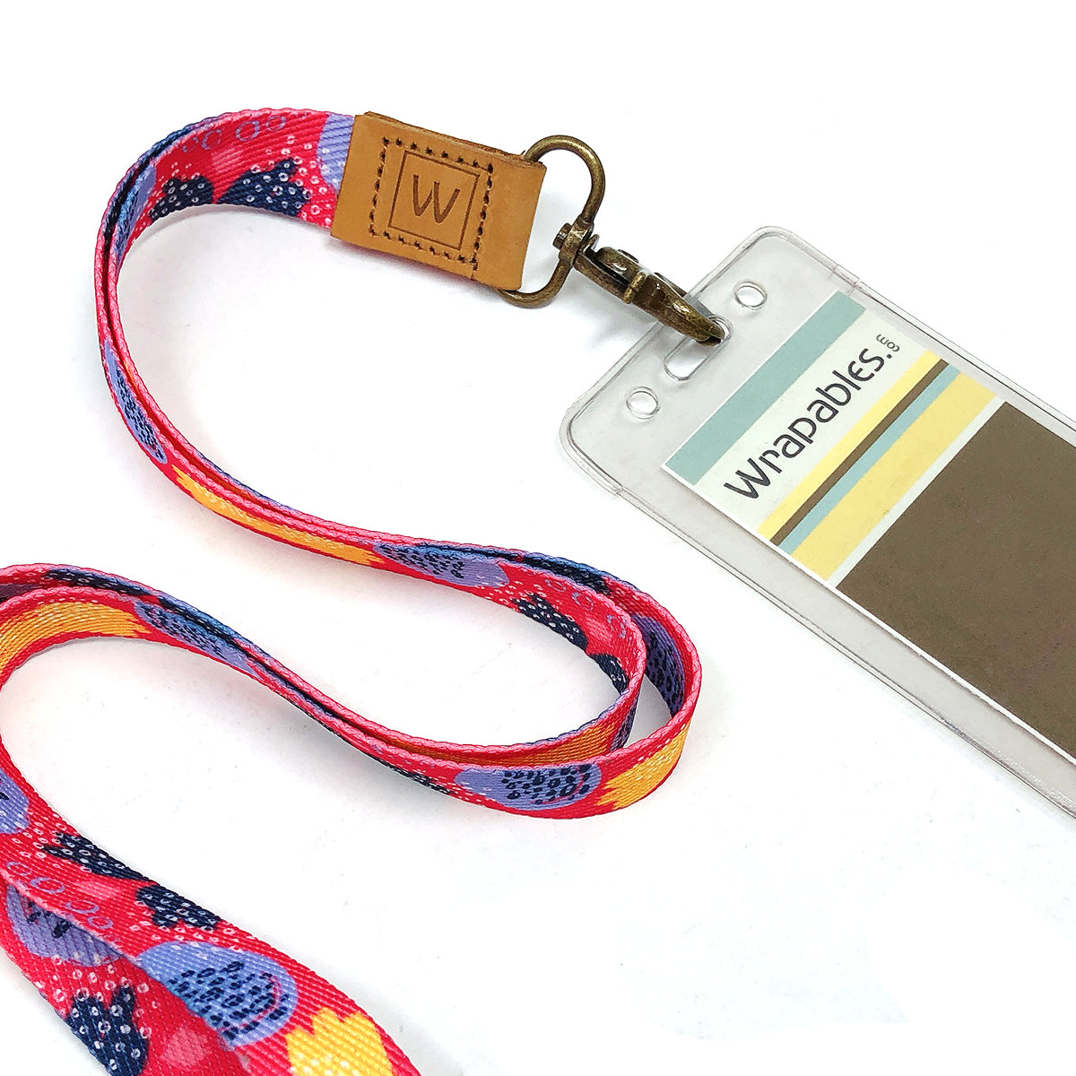 Wrapables Lanyard Keychain and ID Badge Holder