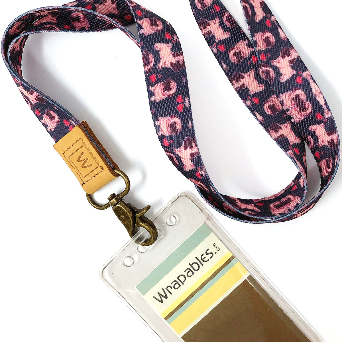 Wrapables Lanyard Keychain and ID Badge Holder