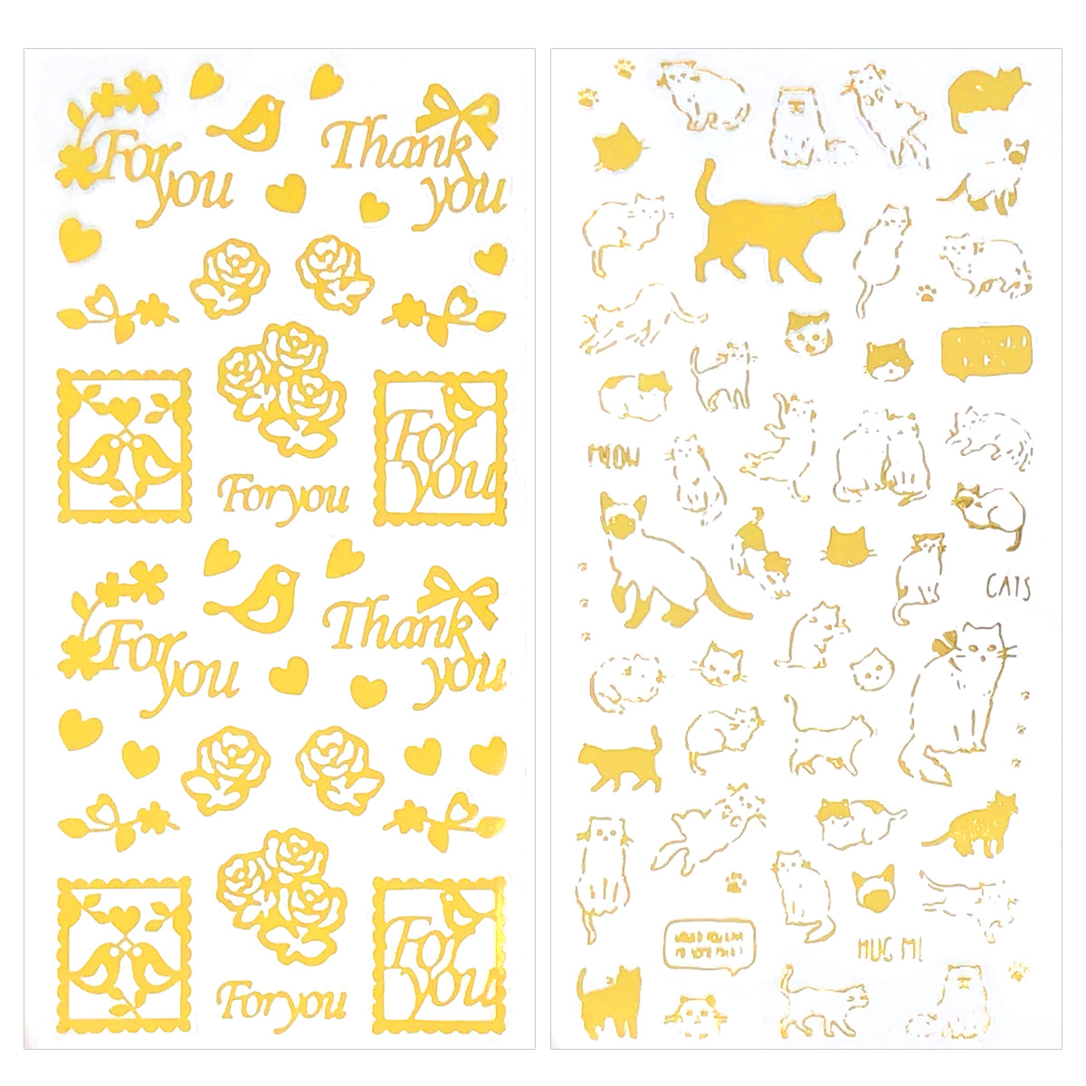 Wrapables Decorative Transparent Clear Film Stickers, Resin Stickers for DIY Crafts, Stationery, Diary (4 Sheets), Inspirational Quotes