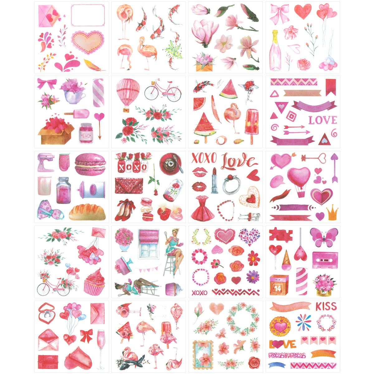 Wrapables Washi Scrapbooking Stickers Box Set