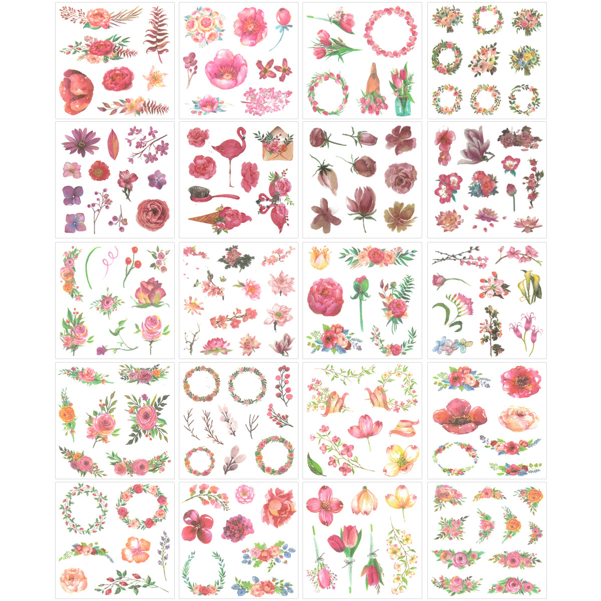 Wrapables Washi Scrapbooking Stickers Box Set