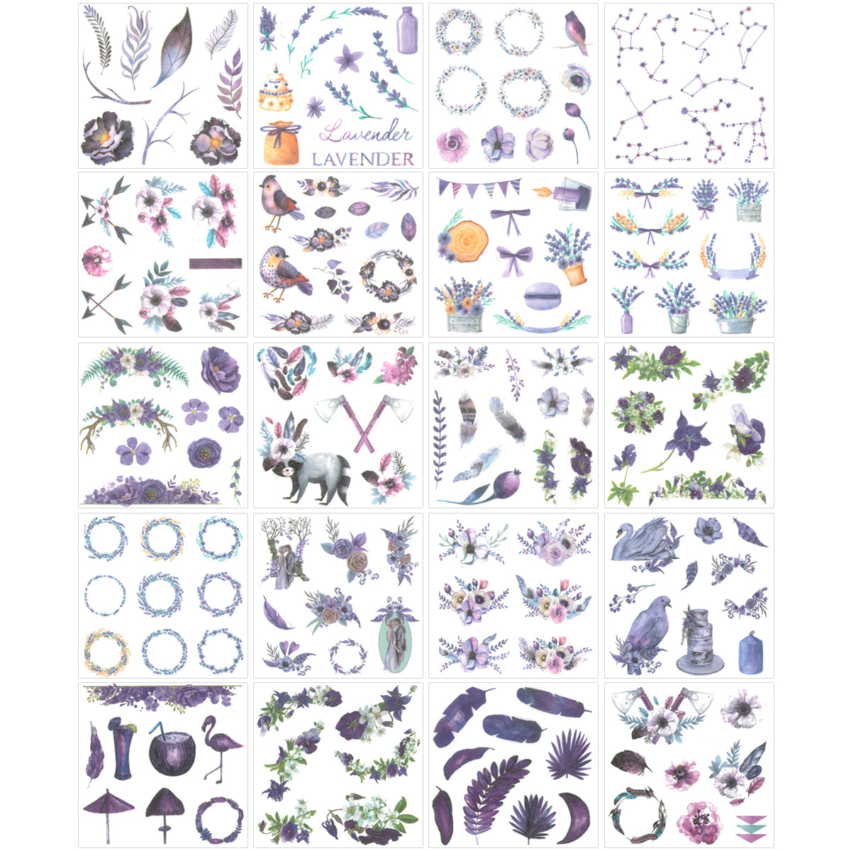 Wrapables Washi Scrapbooking Stickers Box Set