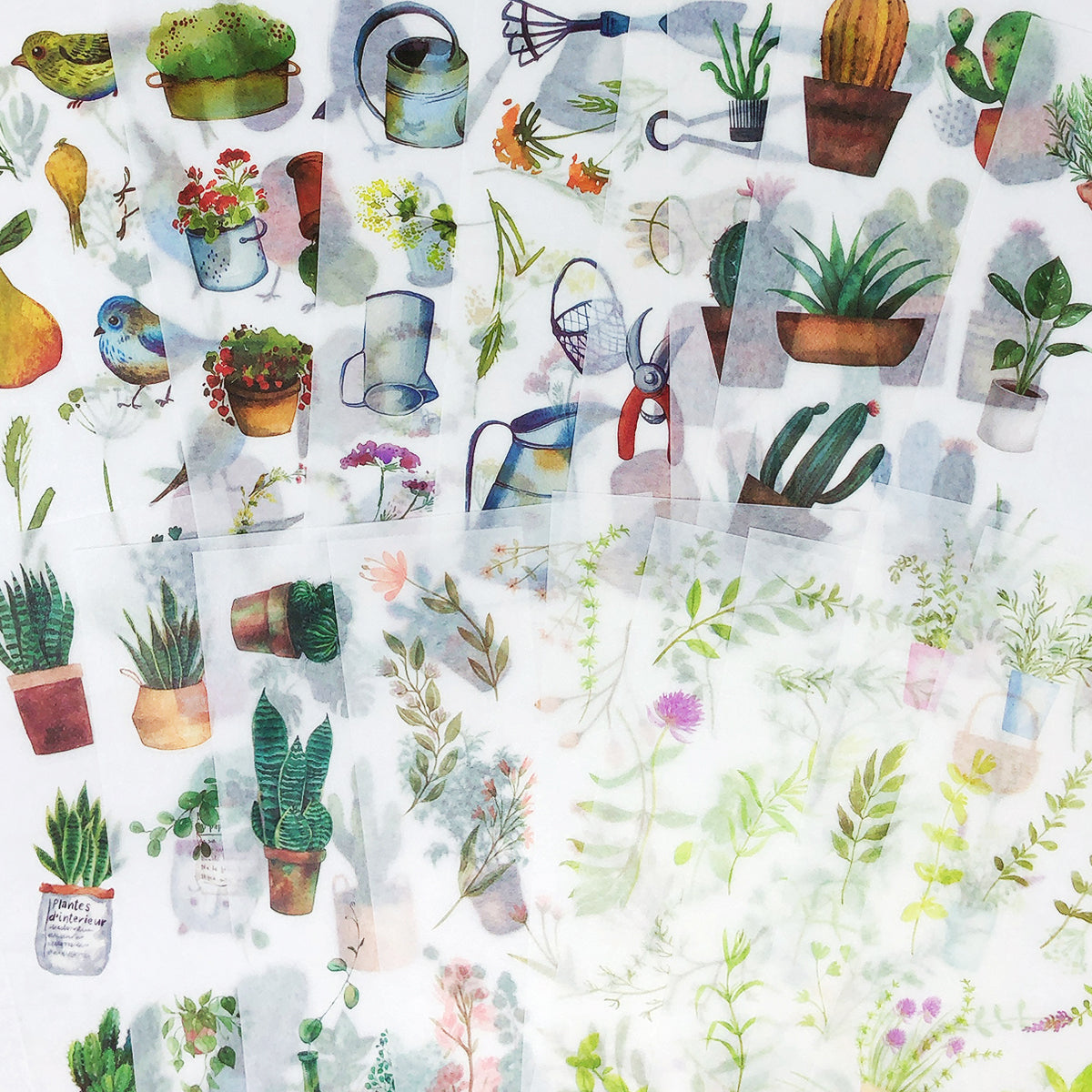 Wrapables Washi Stickers Sets for Scrapbooking, DIY Crafts for Stationery, Diary, Card Making