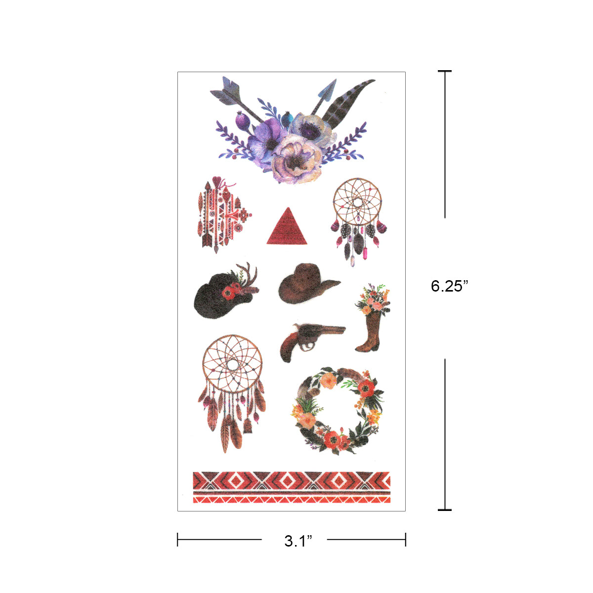 Wrapables Washi Stickers Sets for Scrapbooking, DIY Crafts for Stationery, Diary, Card Making
