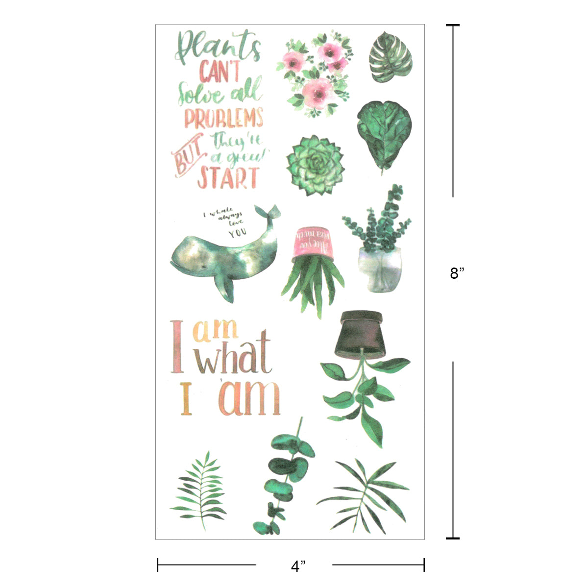 Wrapables Washi Stickers Sets for Scrapbooking, DIY Crafts for Stationery, Diary, Card Making