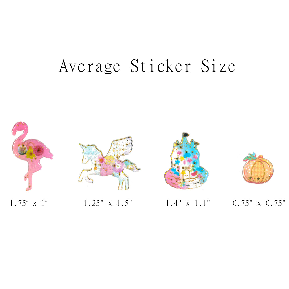 Wrapables 3D Epoxy Stickers for Scrapbooking, Journal, Planner, Decals for Phone or Notebook (4 Sheets)