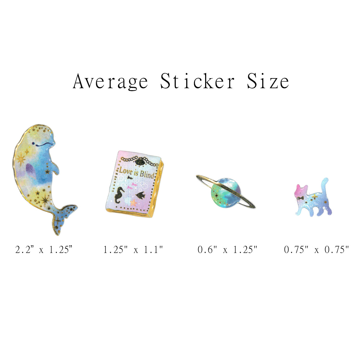 Wrapables 3D Epoxy Stickers for Scrapbooking, Journal, Planner, Decals for Phone or Notebook (4 Sheets)