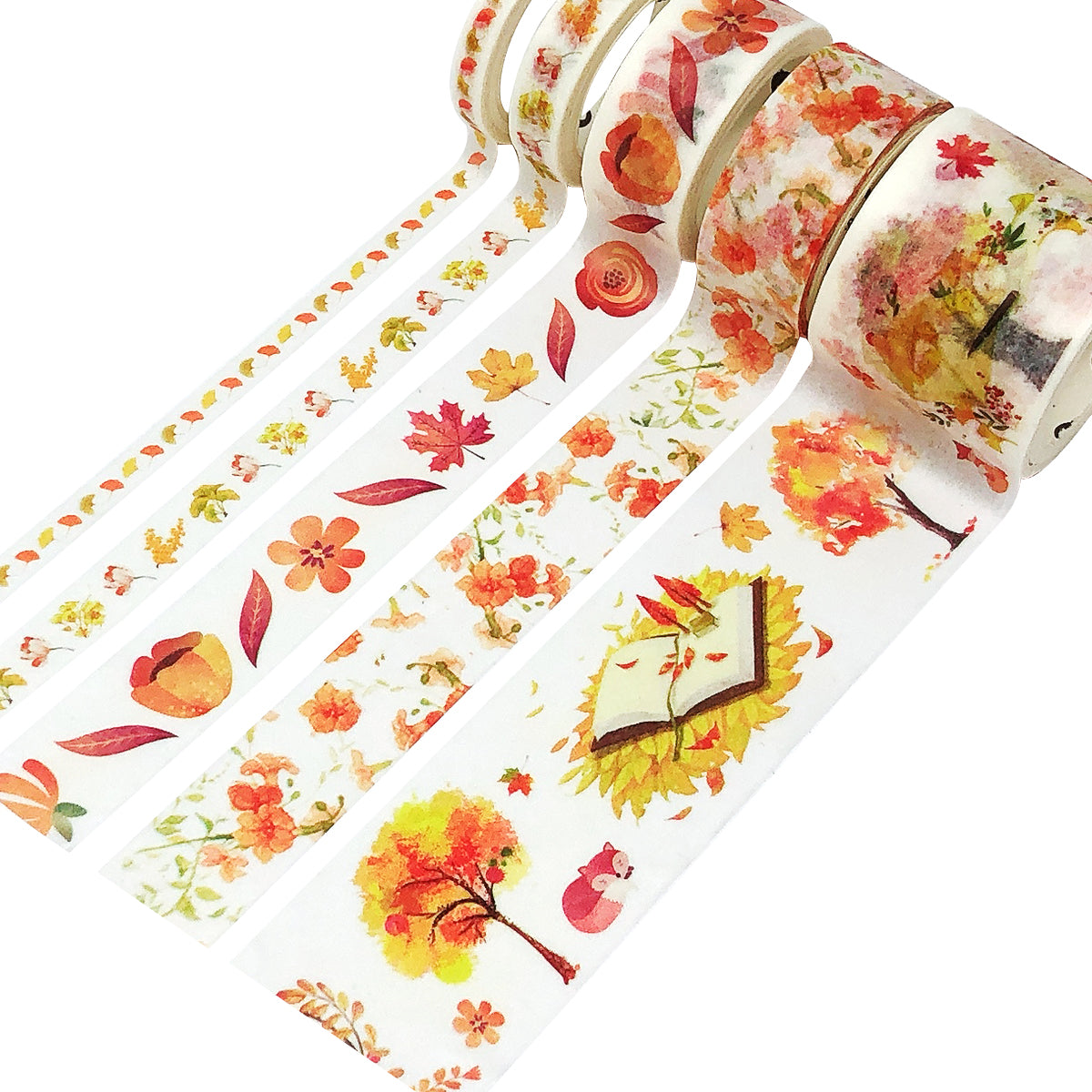 Wrapables Decorative Washi Tape Box Set (10 Rolls)