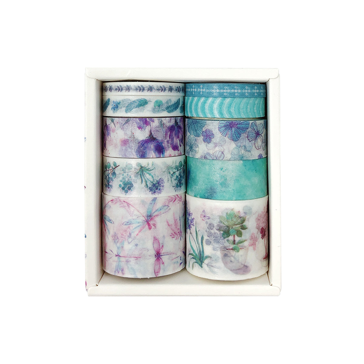 Wrapables Decorative Washi Tape Box Set (10 Rolls)