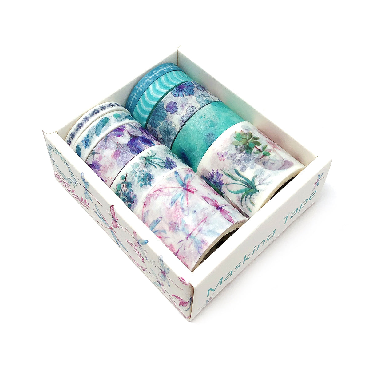 Wrapables Decorative Washi Tape Box Set (10 Rolls)
