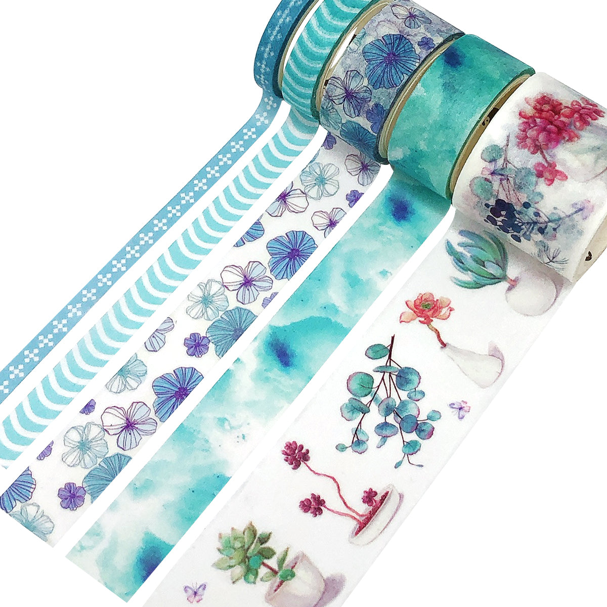 Wrapables Decorative Washi Tape Box Set (10 Rolls)