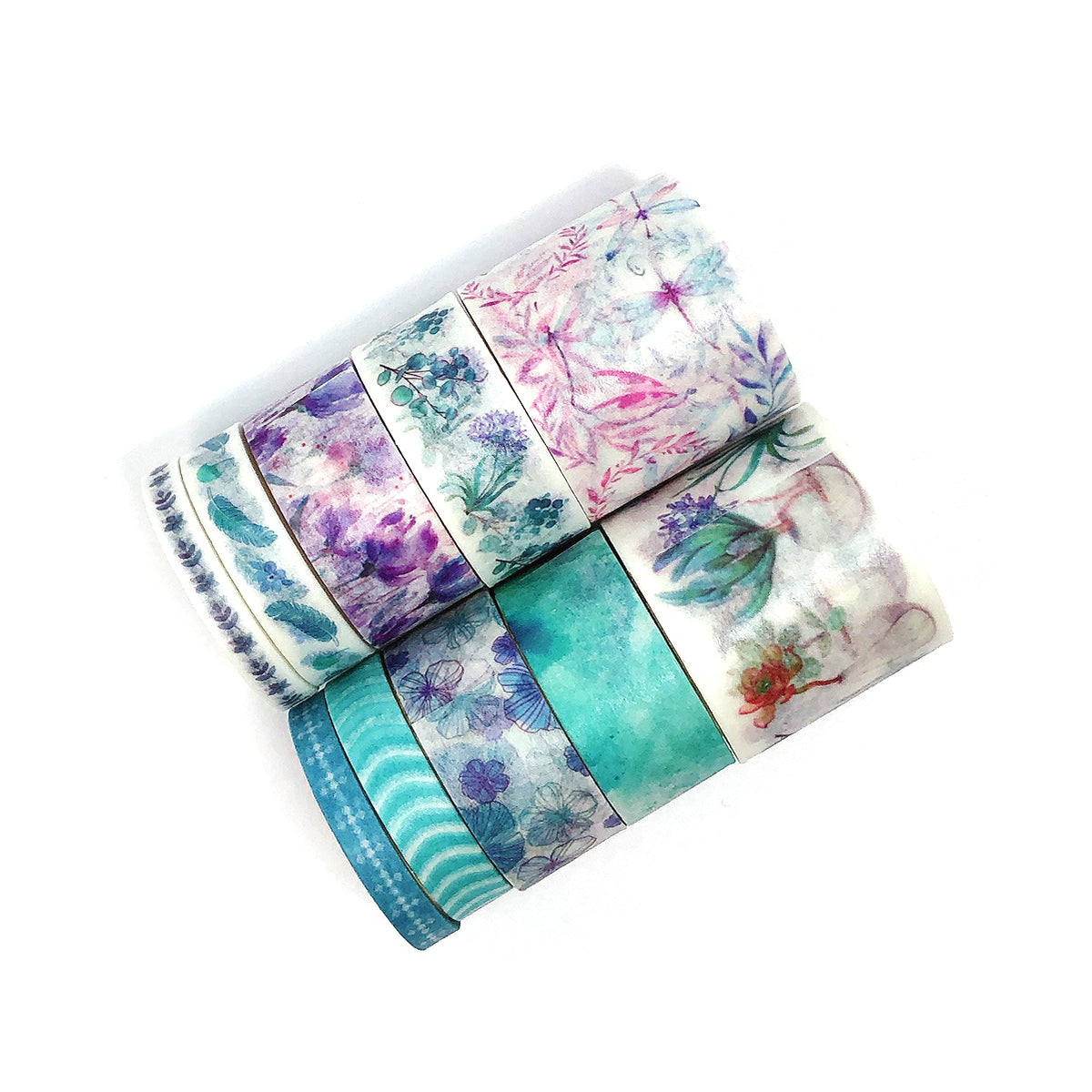 Wrapables Decorative Washi Tape Box Set (10 Rolls)