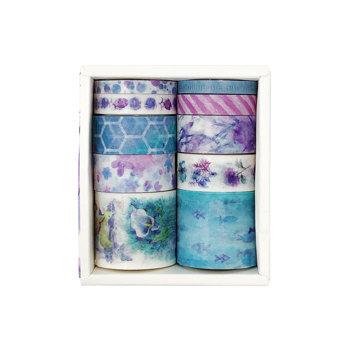 Wrapables Decorative Washi Tape Box Set (10 Rolls)