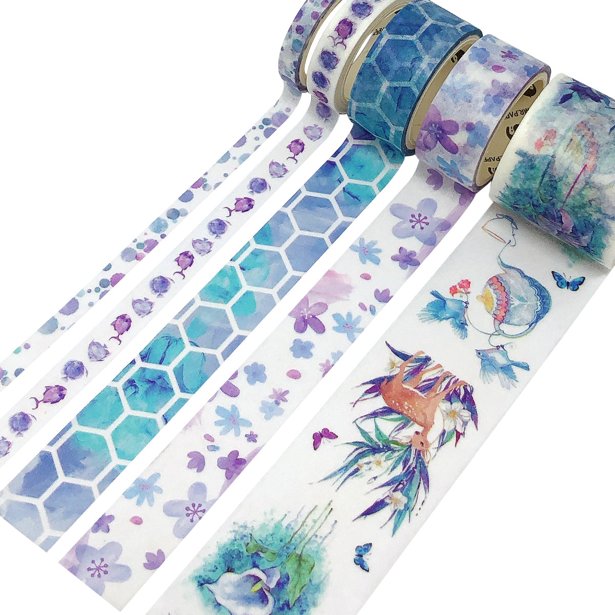 Wrapables Decorative Washi Tape Box Set (10 Rolls)
