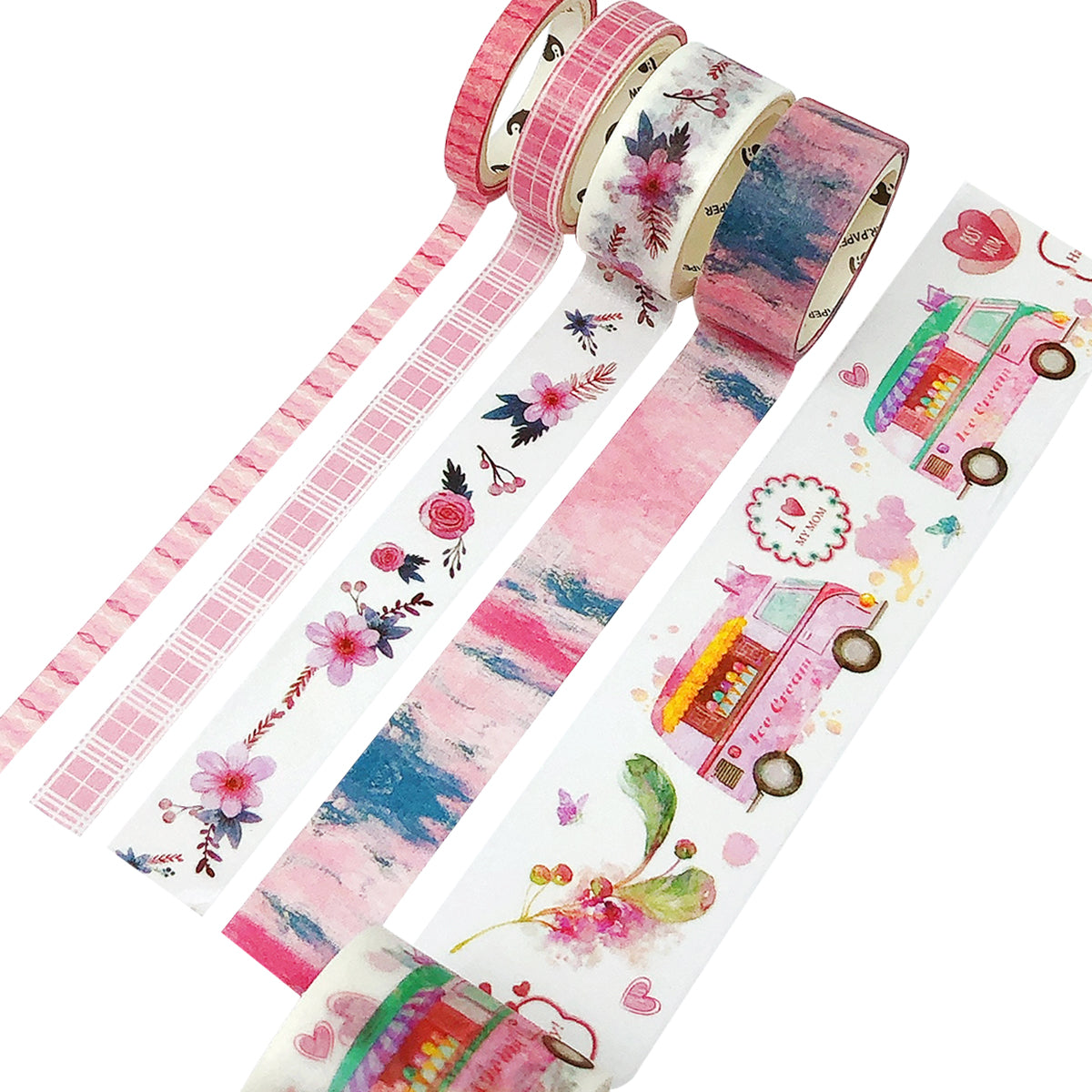 Wrapables Decorative Washi Tape Box Set (10 Rolls)