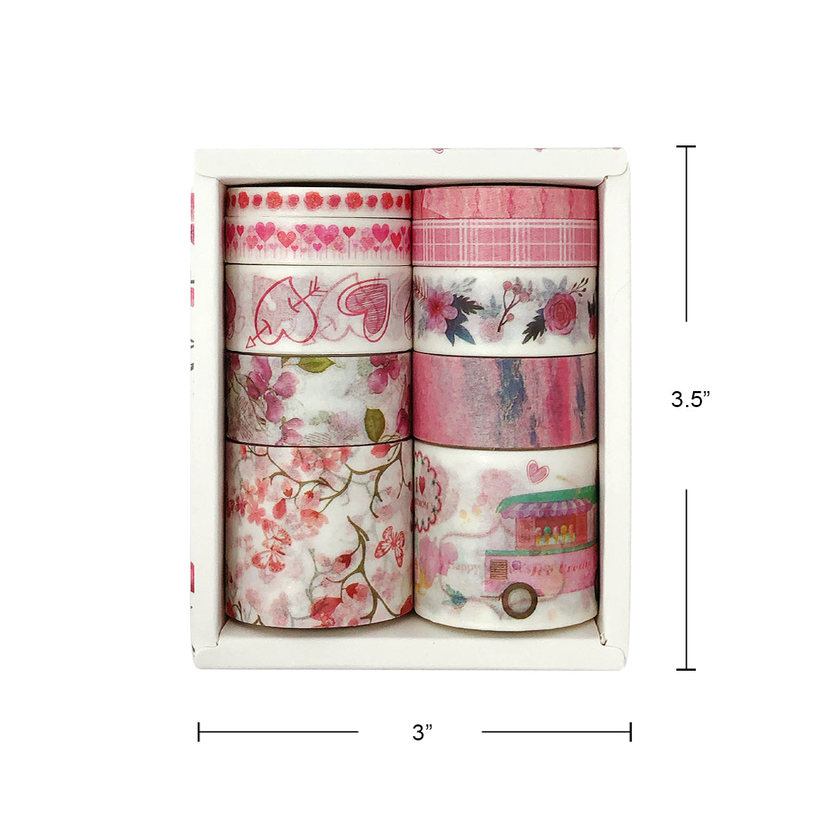 Wrapables Decorative Washi Tape Box Set (10 Rolls)