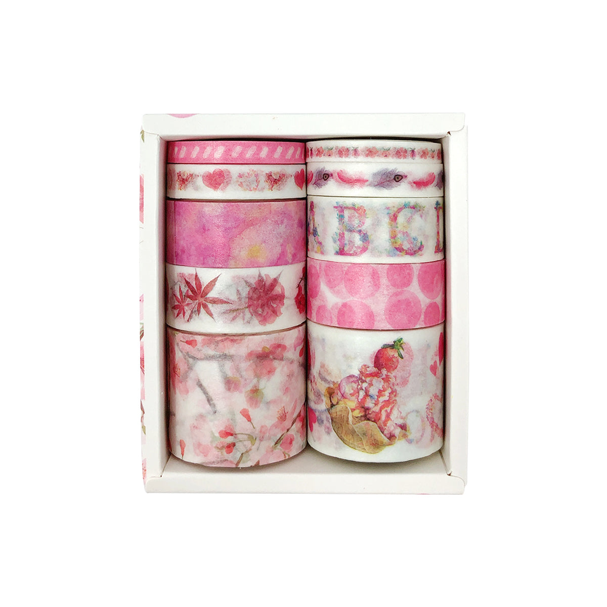 Wrapables Decorative Washi Tape Box Set (10 Rolls)