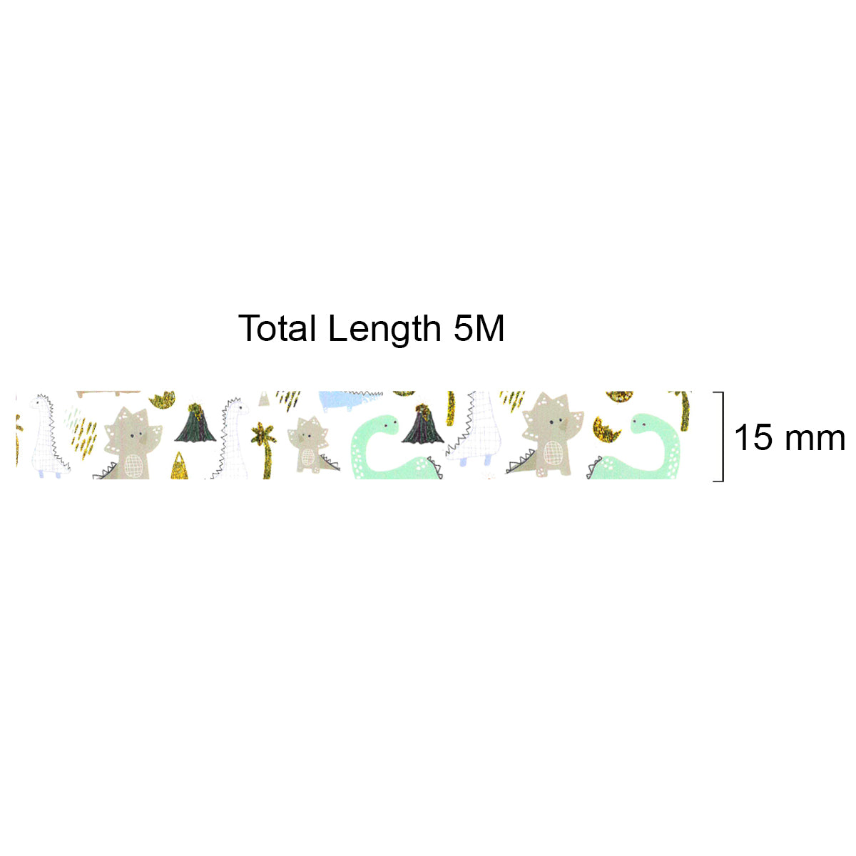 Wrapables Gold and Silver Foil Washi Masking Tape
